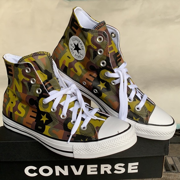CONVERSE CTAS HI DARK MOSS/BLACK/WHITE WMNS - Picture 5 of 14